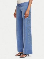 Juicy Couture Spodnie dresowe Old Gothic JCWBJ226334 Niebieski Regular Fit. Niebieskie spodnie dresowe damskie Juicy Couture, s, bez wzorów, z dresówki. Za 399.99 zł.