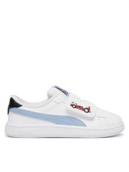 Puma Sneakersy Puma Smash 3.0 Racing Crew V 408386 01 Biały. Białe trampki i tenisówki chłopięce Puma, bez wzorów, ze skóry, bez zapięcia. Za 179.99 zł.