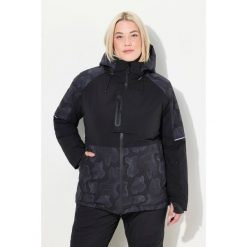 Damskie Kurtka sportowa HYPRAR wodoodporna osłona przeciwśnieżna kaptur. Czarne kurtki snowboardowe damskie Ulla Popken, plus size, bez wzorów, z materiału, bez kaptura, narciarskie. Za 849.99 zł.