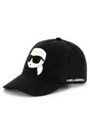 KARL LAGERFELD Czapka z daszkiem Z30387 Czarny. Czarne czapki dla dzieci KARL LAGERFELD, bez wzorów, z bawełny. Za 119.99 zł.