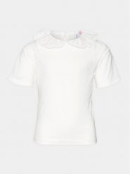 Vero Moda Girl Bluzka Panna 10302398 Biały Regular Fit. Białe t-shirty i topy dla dziewczynek Vero Moda Girl, bez wzorów, z bawełny, bez ramiączek. Za 79.99 zł.