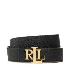 Pasek Damski LAUREN RALPH LAUREN. Czarne paski damskie Lauren Ralph Lauren, bez wzorów. Za 329.99 zł.