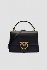 PINKO Czarna kopertówka Love One Top Handle Mini Light. Czarne kopertówki damskie Pinko, bez wzorów, eleganckie, bez dodatków. W wyprzedaży za 1,339.99 zł.