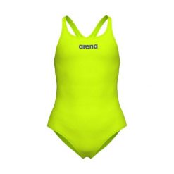 Strój kąpielowy dziewczęcy jednoczęściowy basen sportowy Arena Swim Pro. Zielone stroje kąpielowe dla dziewczynek Arena, bez wzorów, z materiału. Za 51.98 zł.