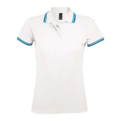 Damska Koszulka Polo Pasadena. Białe koszulki sportowe damskie SOL'S, l, bez wzorów, bez kołnierzyka, bez ramiączek. Za 90.99 zł.