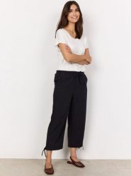 Soyaconcept® spodnie bawełniane - SC-Cissie Kobiety Bawełna (100%) czarny, S. Czarne spodnie materiałowe damskie s, bez wzorów, z bawełny. Za 119.95 zł.