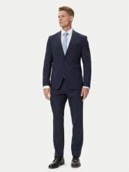 BOSS Garnitur C-Huge 50551777 Granatowy Slim Fit. Niebieskie garnitury męskie Boss, bez wzorów, z wełny. Za 2,519.00 zł.