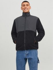Jack & Jones Polar Marvin 12235864 Czarny Regular Fit. Czarne bluzy męskie Jack & Jones, m, bez wzorów, z polaru, bez kaptura. Za 159.99 zł.