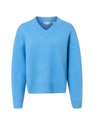 Levi's bluzka z dzianiny Kobiety niebieski, S. Niebieskie bluzki damskie Levi's, s, bez wzorów, z dzianiny, bez kołnierzyka, bez ramiączek. Za 349.95 zł.