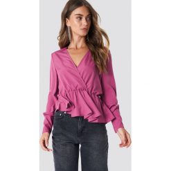 NA-KD Bluzka z asymetrycznym brzegiem - Purple. Bluzki damskie marki NA-KD. Za 80.95 zł.