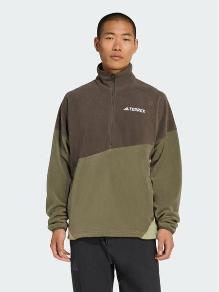 Adidas Polar Terrex Multi Climawarm KA6952 Brązowy Regular Fit. Brązowe bluzy męskie Adidas, l, bez wzorów, z polaru, bez kaptura. Za 328.99 zł.