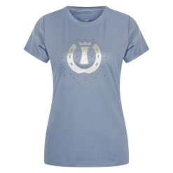 Koszulka damska Imperial Riding Hally. Niebieskie t-shirty damskie IMPERIAL RIDING, xl, bez wzorów, z tkaniny, eleganckie, bez kołnierzyka. Za 174.50 zł.