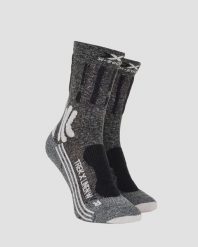 Skarpety damskie trekkingowe X-Socks Trek X Linen. Czarne skarpety damskie X-Socks, bez wzorów, z materiału. Za 178.00 zł.
