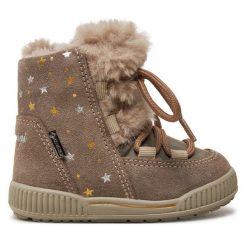 Śniegowce Primigi. Brązowe śniegowce dziewczęce Primigi, z gore-texu, bez zapięcia. Za 369.99 zł.