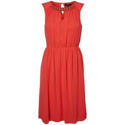 Vero Moda Kobiety ubierają Wam SL Hab Poppy Red Dress (rozmiar L). Czerwone sukienki damskie Vero Moda, l, bez wzorów, z materiału, bez kołnierzyka, bez ramiączek. W wyprzedaży za 75.00 zł.
