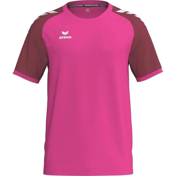 Koszulka Erima Wings. Czerwone koszulki sportowe męskie Erima, s, bez wzorów, z materiału, bez kołnierzyka, bez ramiączek, do piłki nożnej. Za 116.38 zł.