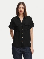 Vero Moda Koszula Bumpy 10310139 Czarny Regular Fit. Czarne bluzki damskie Vero Moda, xs, bez wzorów, z wiskozy, bez kołnierzyka, bez ramiączek. Za 129.99 zł.