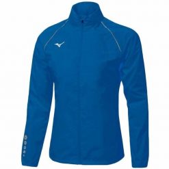 Kurtka do biegania damska Mizuno Osaka wind. Niebieskie kurtki sportowe damskie Mizuno, m, bez wzorów, bez kaptura, do biegania. Za 240.00 zł.