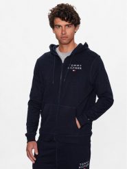 Tommy Hilfiger Bluza UM0UM02879 Granatowy Regular Fit. Niebieskie bluzy męskie Tommy Hilfiger, m, bez wzorów, z bawełny, bez kaptura. Za 339.99 zł.