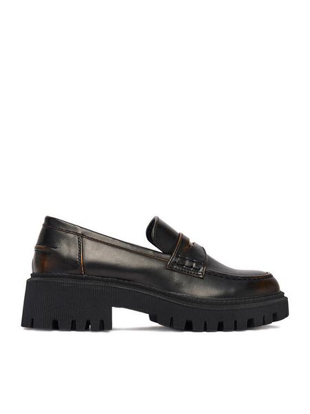 JENNY Loafersy CEO-HY13027-17 Brązowy. Brązowe mokasyny damskie Jenny, z materiału. Za 129.99 zł.