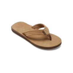 Klapki plażowe dla Mężczyzn CARVER SUEDE PLUS Beżowy. Brązowe klapki męskie Quiksilver, z gumy. Za 189.99 zł.