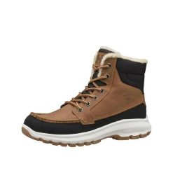 Buty trekkingowe Helly Hansen z brązowej skóry nubukowej. Brązowe trekkingi męskie Helly Hansen, trekkingowe. Za 615.50 zł.