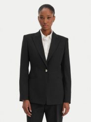 HUGO Marynarka Abire 50565362 Czarny Regular Fit. Czarne żakiety damskie Hugo, bez wzorów, z syntetyku. Za 1,349.00 zł.