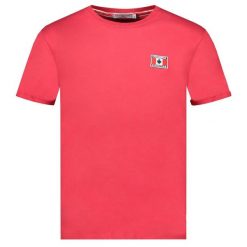 Koszulka Canadian Peak JALTIMOREAK RED RM MEN 254 (RBMSZ1238H/CP-ROUGE). Czerwone koszulki sportowe męskie Canadian Peak, bez wzorów, bez kołnierzyka, bez ramiączek. Za 79.00 zł.