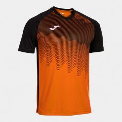 Męska koszulka Joma Tiger VI pomarańczowo-czarna XS. Brązowe koszulki sportowe męskie Joma, m, bez wzorów, z meshu, bez kołnierzyka, bez ramiączek, do piłki nożnej. Za 148.99 zł.