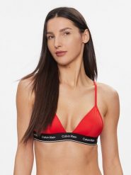 Calvin Klein Swimwear Góra od bikini KW0KW02424 Czerwony. Czerwone bikini damskie Calvin Klein Swimwear, m, bez wzorów. Za 179.99 zł.
