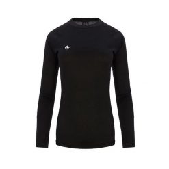 Koszulka termiczna NELION W Thermal-Dry – szybkoschnąca, oddychająca i idealnie. Czarne t-shirty damskie IZAS, l, bez wzorów, z materiału, bez kołnierzyka. Za 124.99 zł.