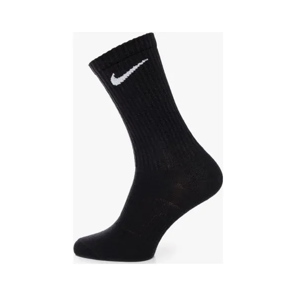 Nike Skarpety 3Ppk Crew Black , czarny, rozmiar M. Czarne skarpety damskie Nike, bez wzorów, z bawełny. Za 39.99 zł.