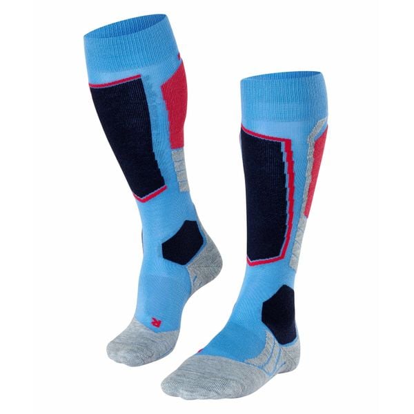 Podkolanówki damskie Falke SK2 Wool. Niebieskie skarpety damskie Falke, bez wzorów, z poliamidu. Za 214.50 zł.