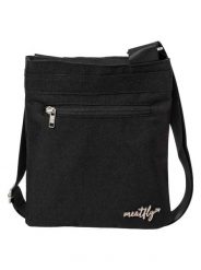 Torebka damska Dixie z regulowanym paskiem – czarna Meatfly. Czarne torebki shopper damskie Meatfly, bez wzorów, z materiału, eleganckie, na ramię, bez dodatków. Za 101.99 zł.