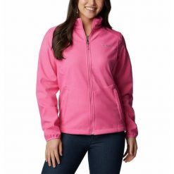 COLUMBIA KURTKA DAMSKA SOFTSHELL KRUSER RIDGE II 1771911656 r L. Czerwone kurtki damskie Columbia, l, bez wzorów, z softshellu, bez kaptura. Za 198.99 zł.