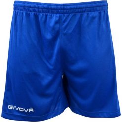 Spodenki piłkarskie dla dorosłych Givova One niebieskie. Niebieskie krótkie spodenki sportowe męskie Givova, l, bez wzorów, do piłki nożnej. Za 31.95 zł.