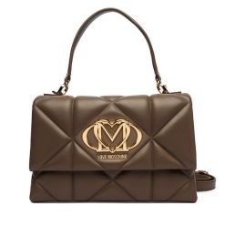 Torebka LOVE MOSCHINO. Brązowe torebki do ręki damskie Love Moschino, bez wzorów, klasyczne, bez dodatków. Za 1,029.00 zł.