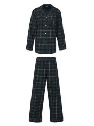 Polo Ralph Lauren Piżama 4P8043 Zielony Relaxed Fit. Zielone piżamy damskie Polo Ralph Lauren, l, bez wzorów, z bawełny, bez ramiączek. Za 799.99 zł.