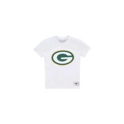 Koszulka do futbolu amerykańskiego męska Mitchell Ness NFL Green Bay Pacers. Białe koszulki sportowe męskie Mitchell & Ness, l, bez wzorów, z bawełny, bez kołnierzyka, bez ramiączek, do piłki nożnej. Za 129.00 zł.