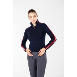 Sweter turystyczny damski Woolona 100% Merino. Niebieskie bluzy sportowe damskie WOOLONA, m, bez wzorów, z wełny, bez kaptura, trekkingowe. W wyprzedaży za 648.00 zł.