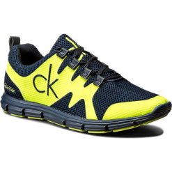Sneakersy CALVIN KLEIN JEANS - Murphy SE8525 Navy/Yellow Fluo. Niebieskie półbuty na co dzień męskie Calvin Klein Jeans, z jeansu, bez zapięcia. W wyprzedaży za 329.00 zł.