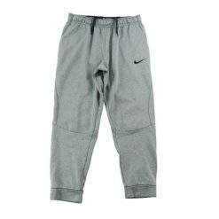 Second life - Spodnie dresowe męskie Therma Pant Taper szare - Jak nowy. Szare spodnie sportowe męskie Nike, l, bez wzorów, z dresówki, do biegania. Za 106.46 zł.