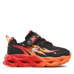 Sneakersy Skechers. Czarne półbuty chłopięce Skechers, bez wzorów, bez zapięcia. Za 209.99 zł.