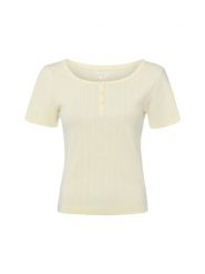 Marie Lund Koszulka Kobiety Bawełna żółty, XL. Żółte t-shirty damskie Marie Lund, xl, bez wzorów, z bawełny, bez kołnierzyka. Za 99.95 zł.