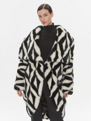 Elisabetta Franchi Kożuch CP-49A-37E2-V940 Kolorowy Regular Fit. Płaszcze damskie Elisabetta Franchi, bez wzorów, z syntetyku, bez kaptura. Za 4,689.00 zł.