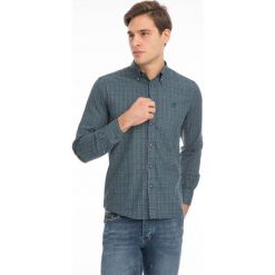 Koszula w kolorze zielonym ze wzorem. Zielone koszule męskie Denim Culture, l, bez wzorów, z bawełny, bez kołnierzyka, bez ramiączek. W wyprzedaży za 124.95 zł.