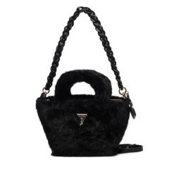 Torebka Guess. Czarne torebki do ręki damskie Guess, z aplikacjami, klasyczne, bez dodatków. Za 264.99 zł.