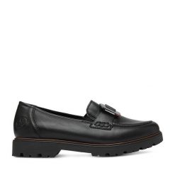 Loafersy Rieker. Czarne mokasyny damskie Rieker. Za 369.99 zł.