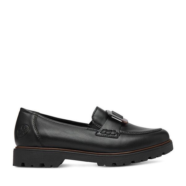 Loafersy Rieker. Czarne mokasyny damskie Rieker. Za 369.99 zł.