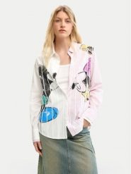 Desigual Koszula Lovit Disney 26SWCW19 Kolorowy Regular Fit. Bluzki damskie Desigual, s, bez wzorów, z bawełny, bez kołnierzyka, bez ramiączek. Za 489.99 zł.